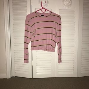 Pink Striped Sweater